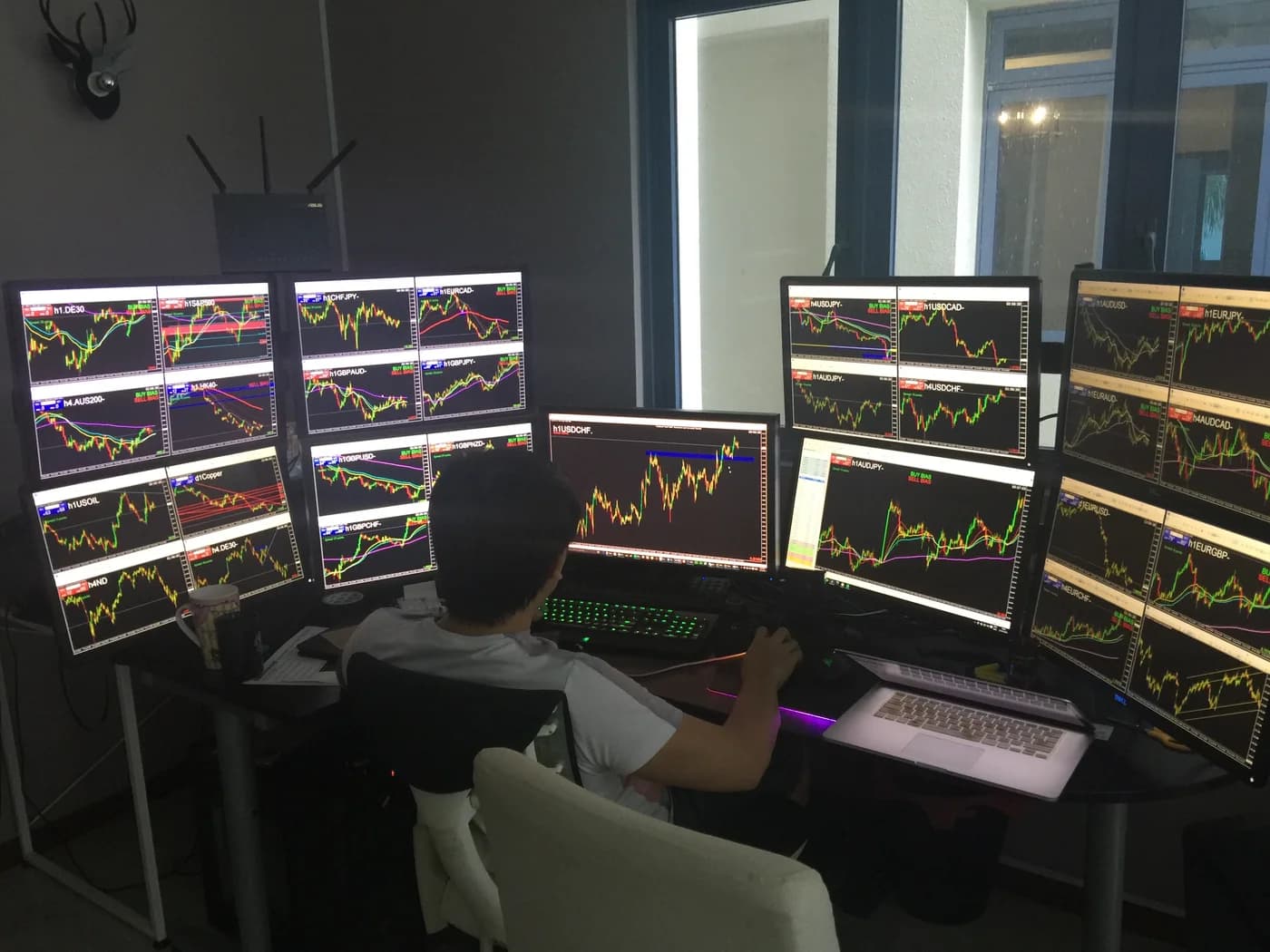 Forex terminal · $30K borrowed from mom, lost in weeks