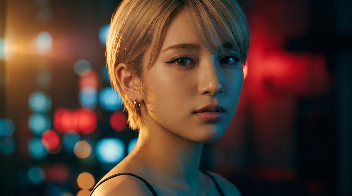 Cinematic portrait with dramatic lighting