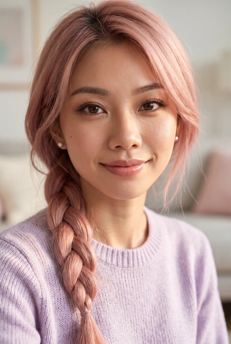 Purple Sweater Portrait Comparison