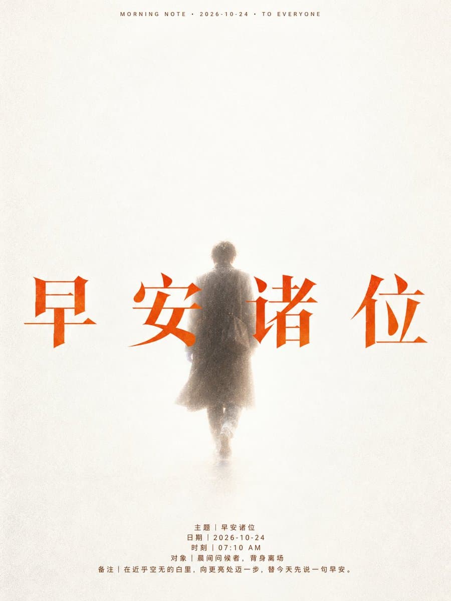 Ethereal Good Morning Poster