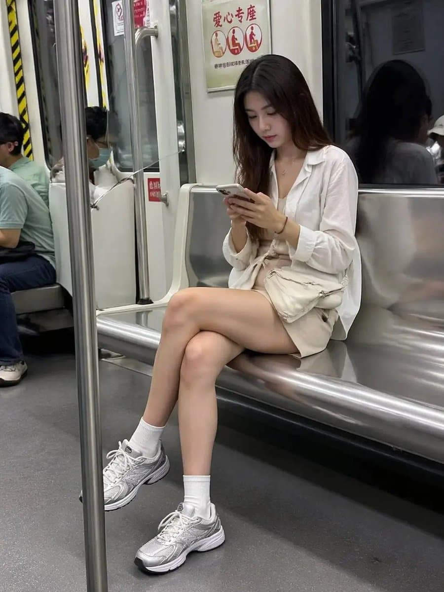 GPT Image Woman on Subway