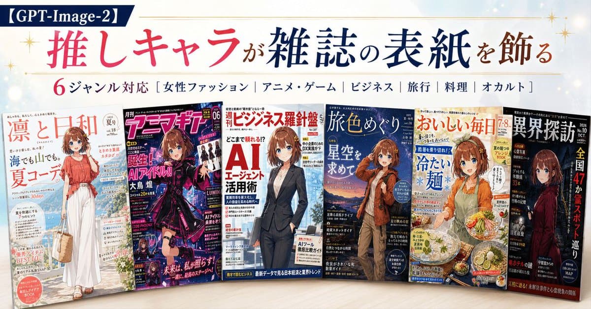 Six Magazine Covers