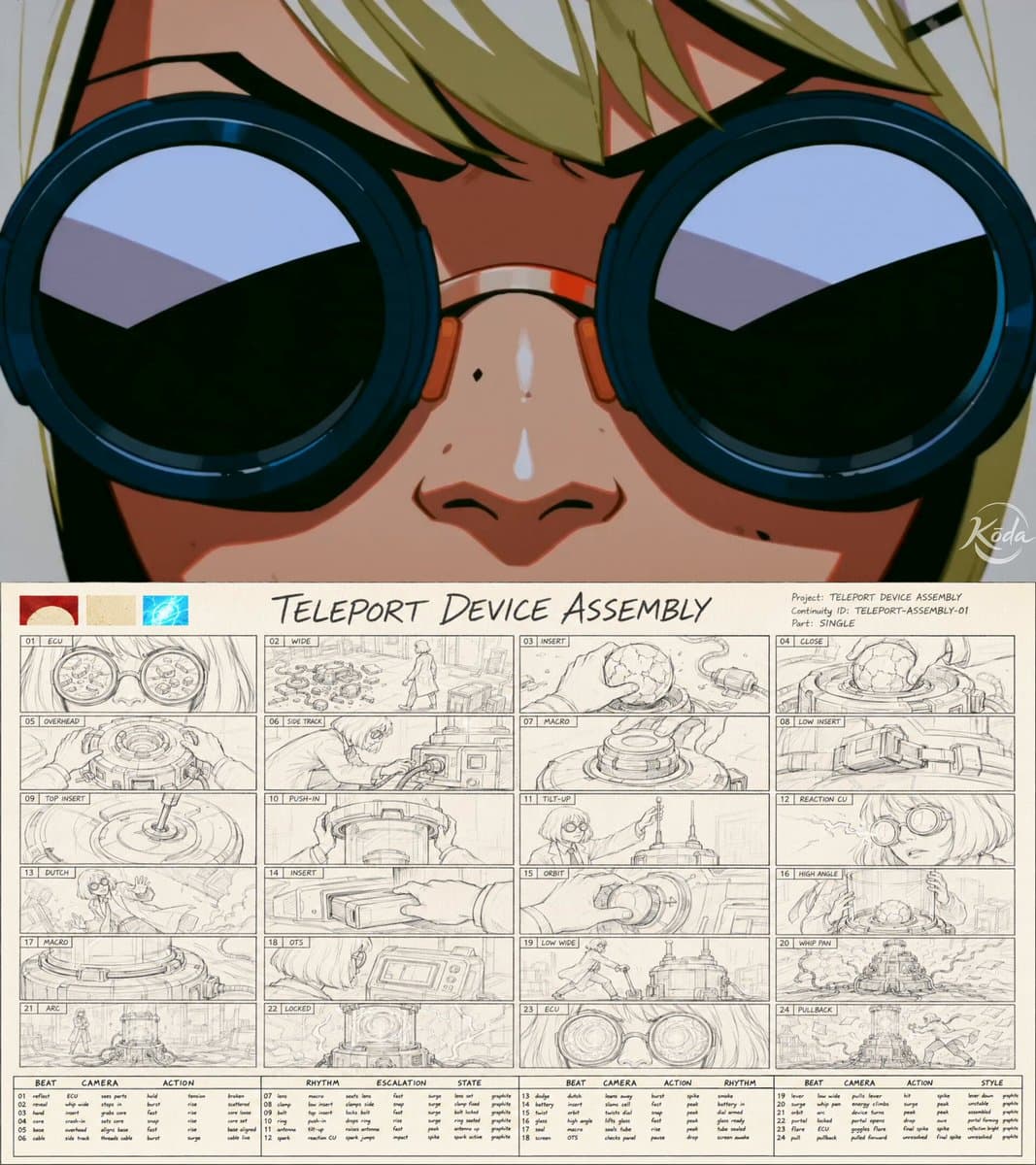 Storyboard to Cinematic Blueprint