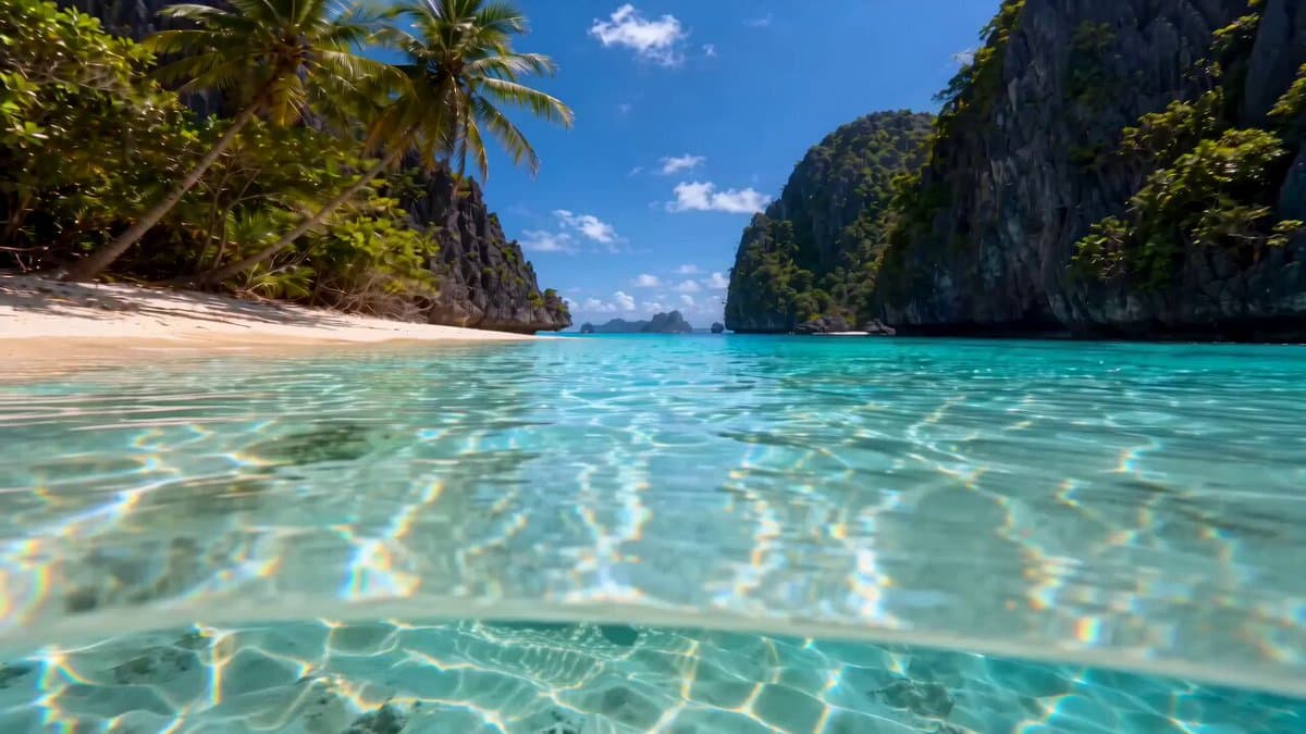Hidden Rainbow Cove Lagoon