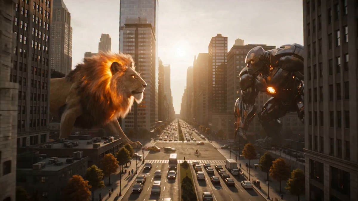 Fire Lion vs Mech Warrior