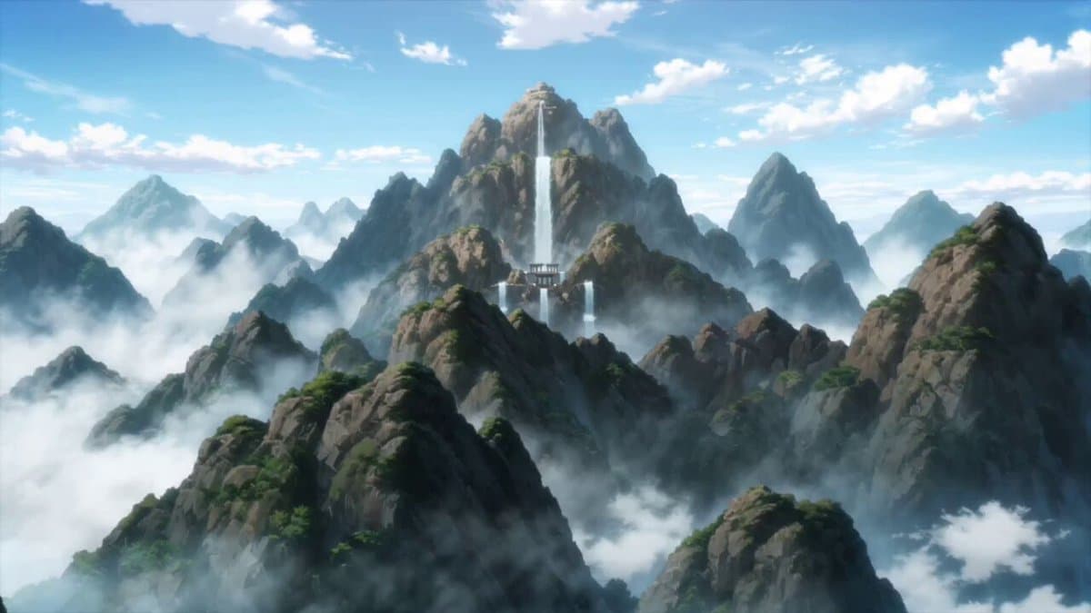 Anime Monk Temple Battle