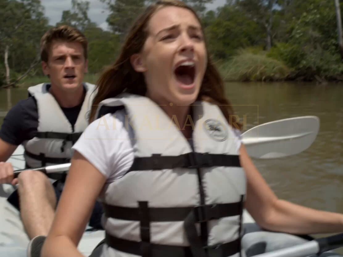 Giant Crocodile Kayak Attack