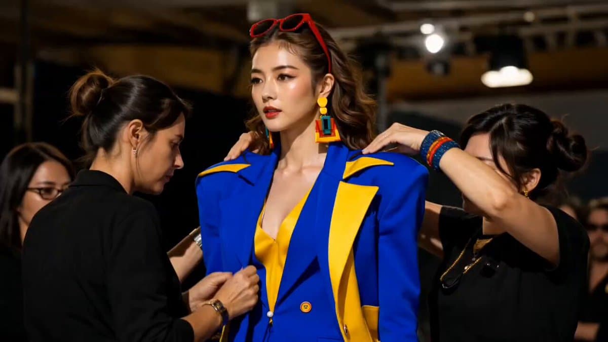 Fashion Runway Stumble Recovery