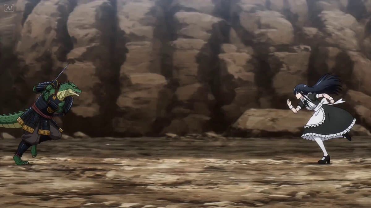 Robotic Ninja Maid vs Samurai Lizardman