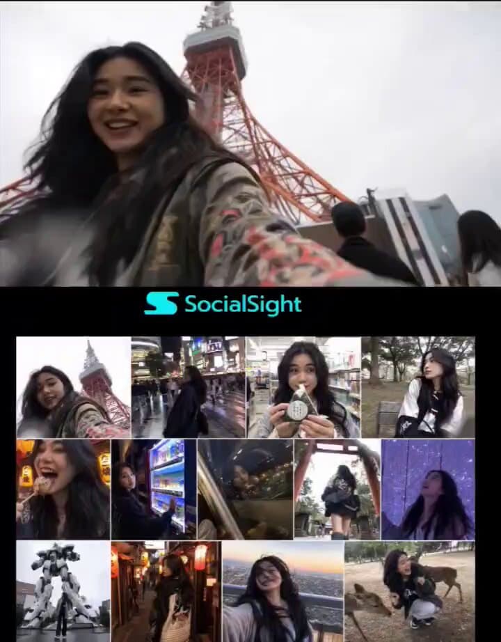 Tokyo Travel Vlogger Collage