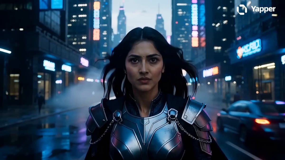 Futuristic Dubai Warrior Scene