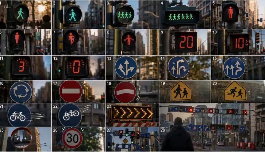 Sentient Road Signs Urban Animation