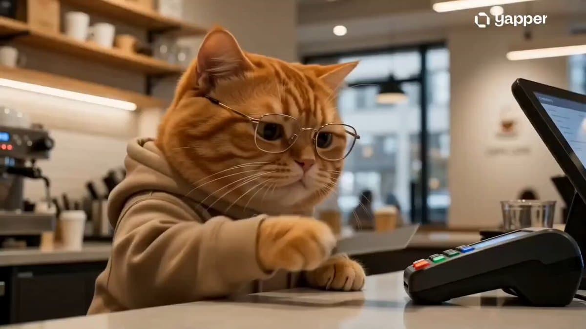 Stylish Orange Cat Daily Routine