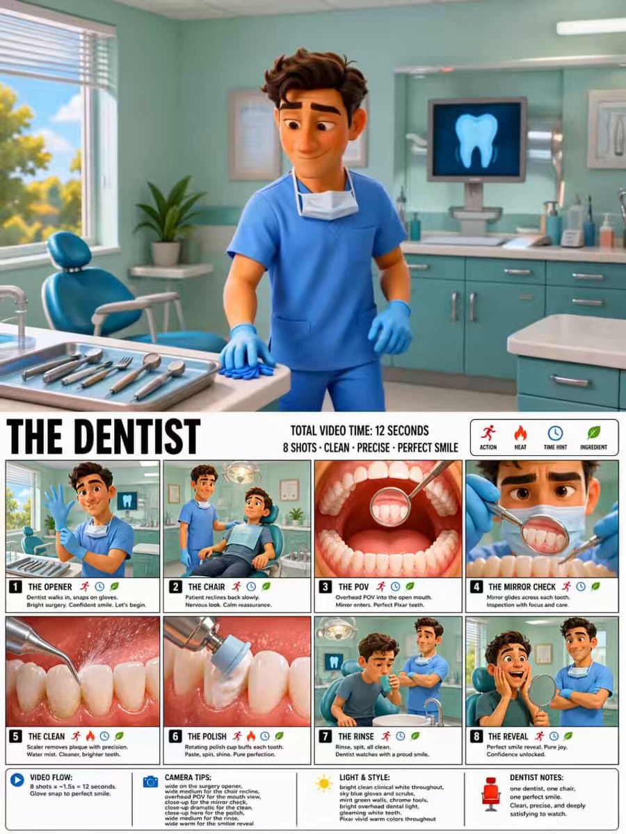 Pixar Style 3D Dentist Animation