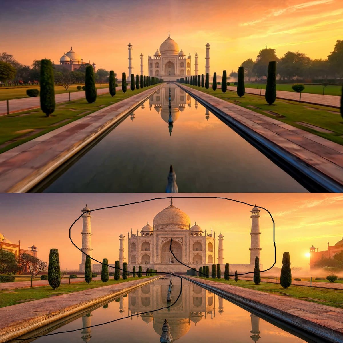 Taj Mahal Sunrise FPV Drone Flyover