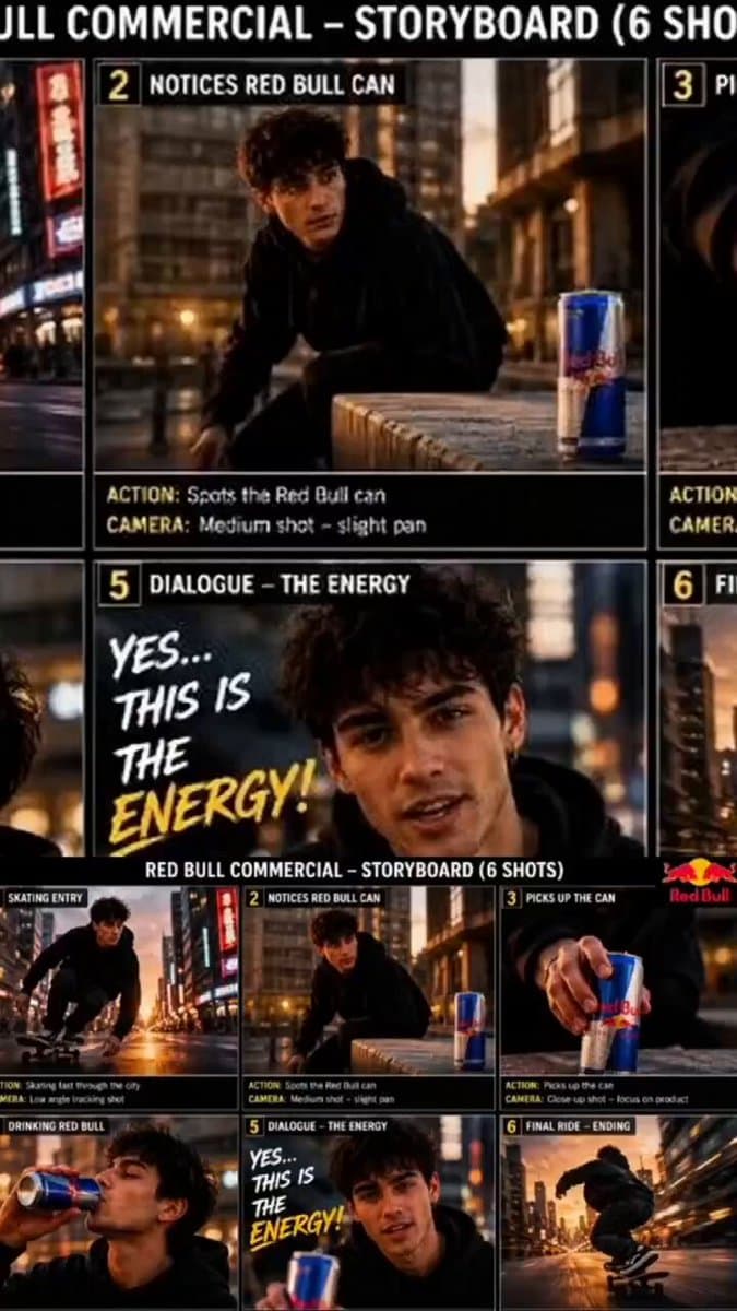 Red Bull Skateboarder Commercial