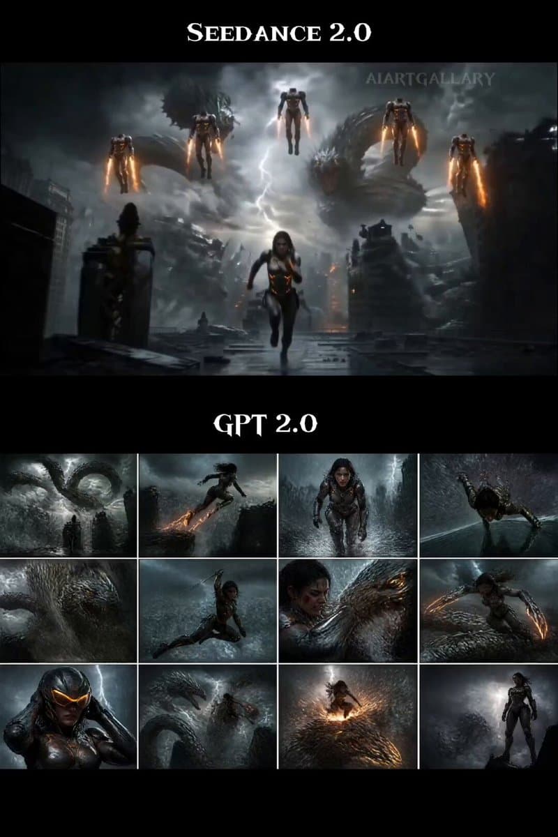 Female Warrior Rooftop Chase