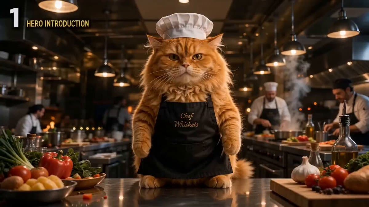 Michelin Chef Cat Kitchen Chaos