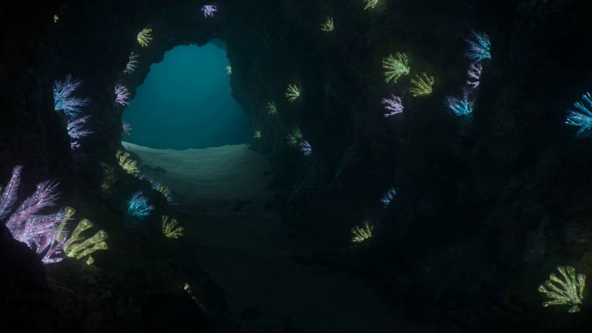 Bioluminescent Deep Sea Predator Chase