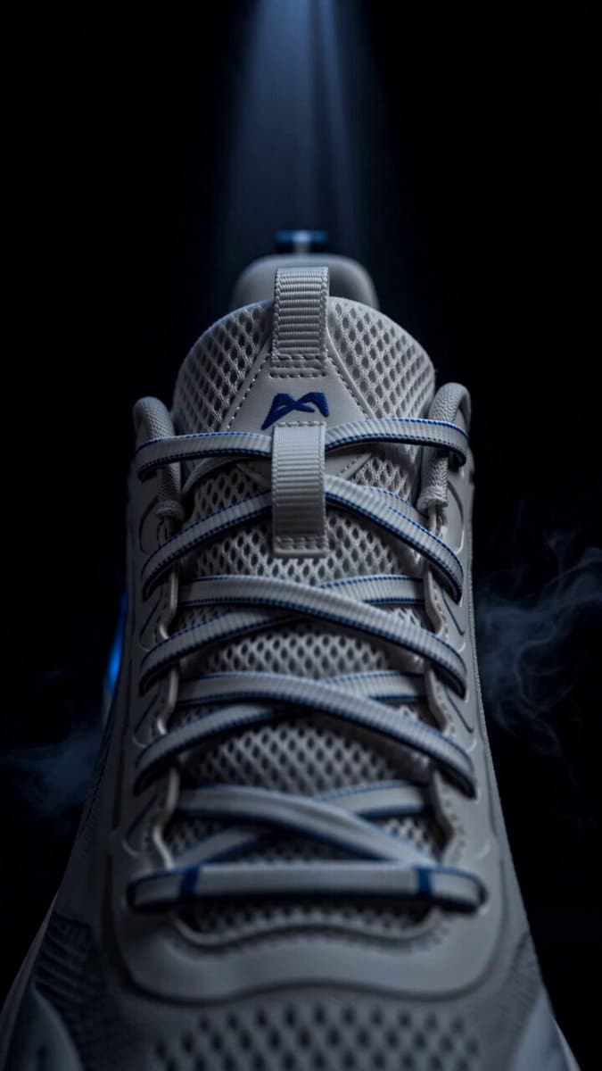 Blue Sports Shoe Product Commercial Shots