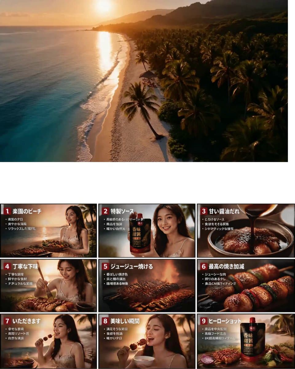 Japanese Tropical Food Commercial