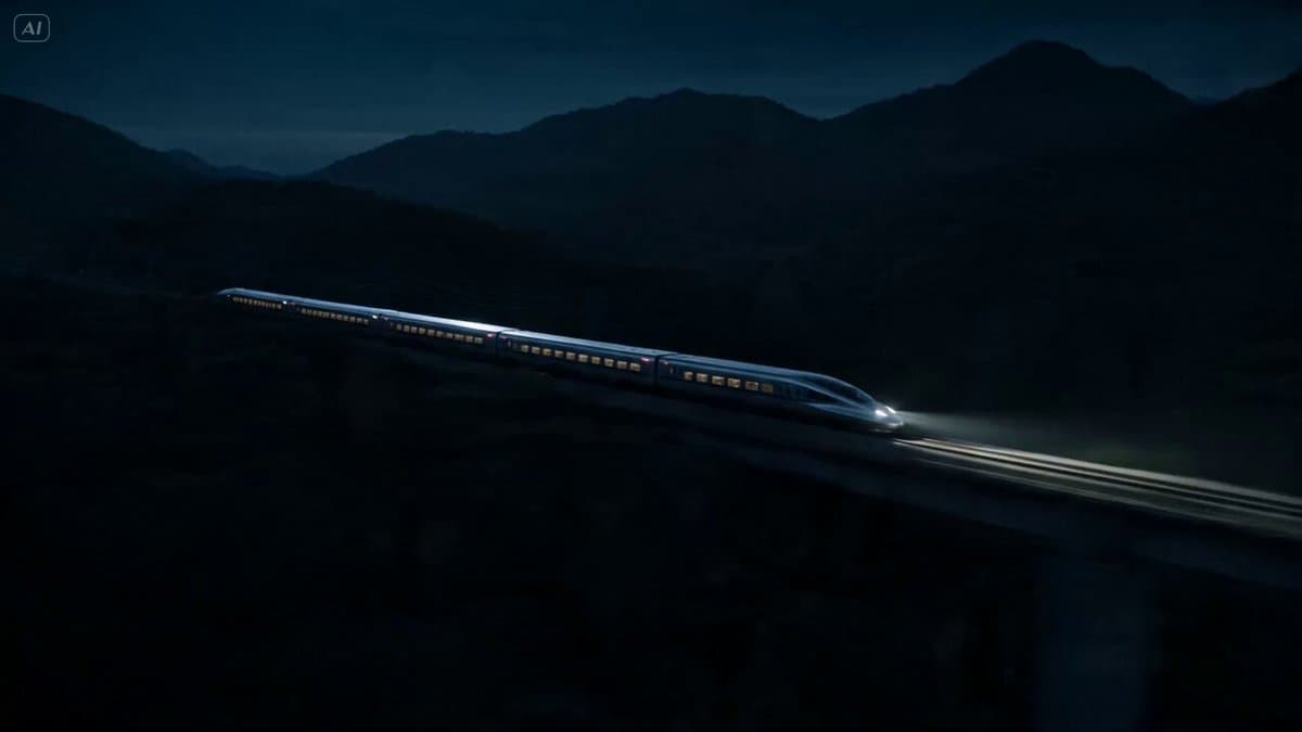 Bullet Train Parkour Action