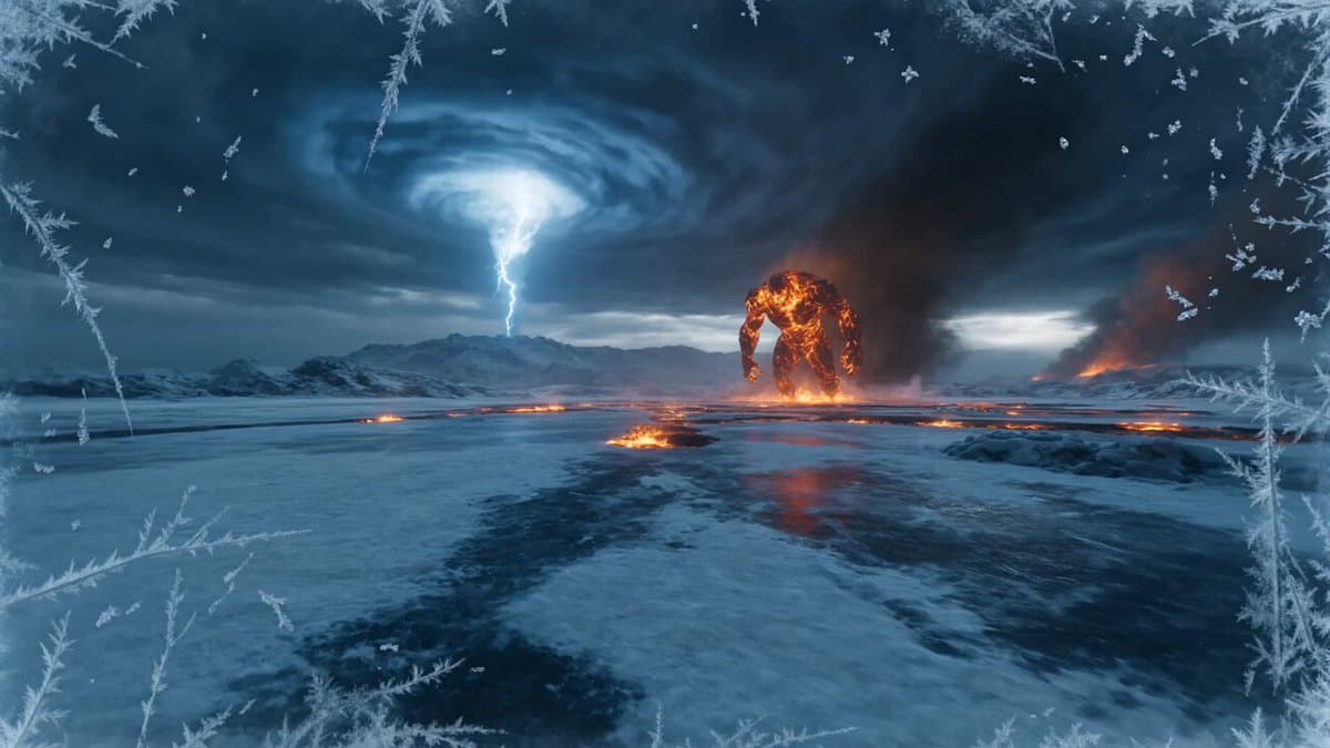 Elemental Ice vs Fire Battle