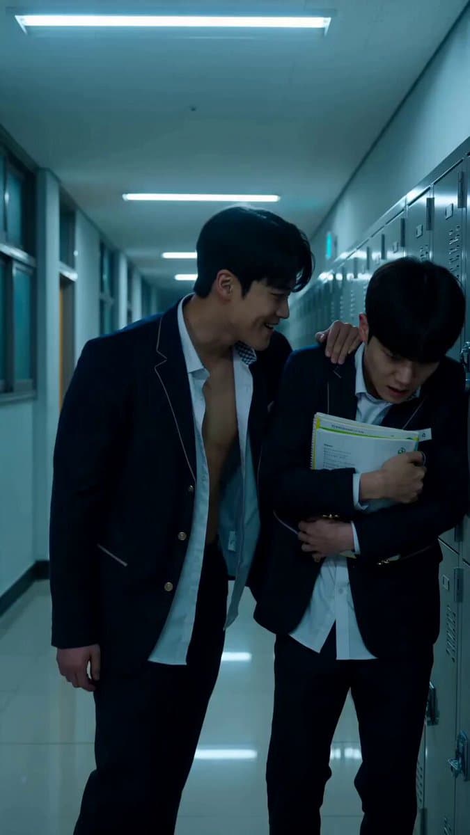 Korean school revenge drama cinematic prompt