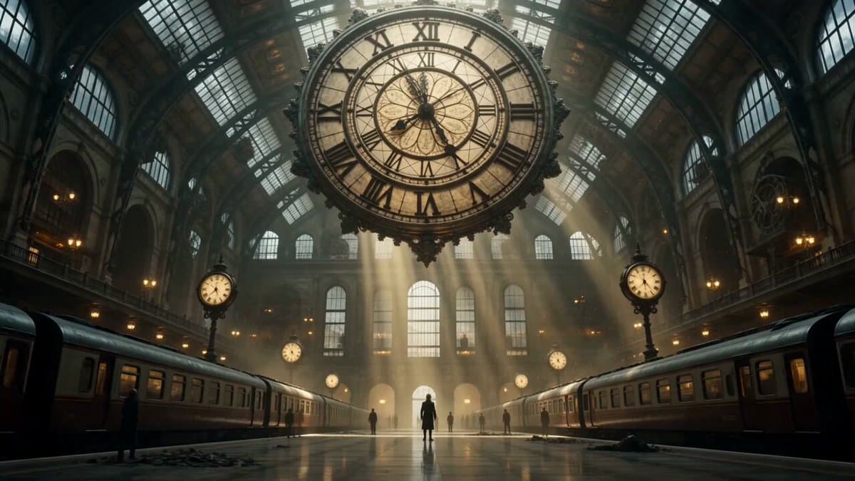 Cinematic Time Traveler Transformation Sequence