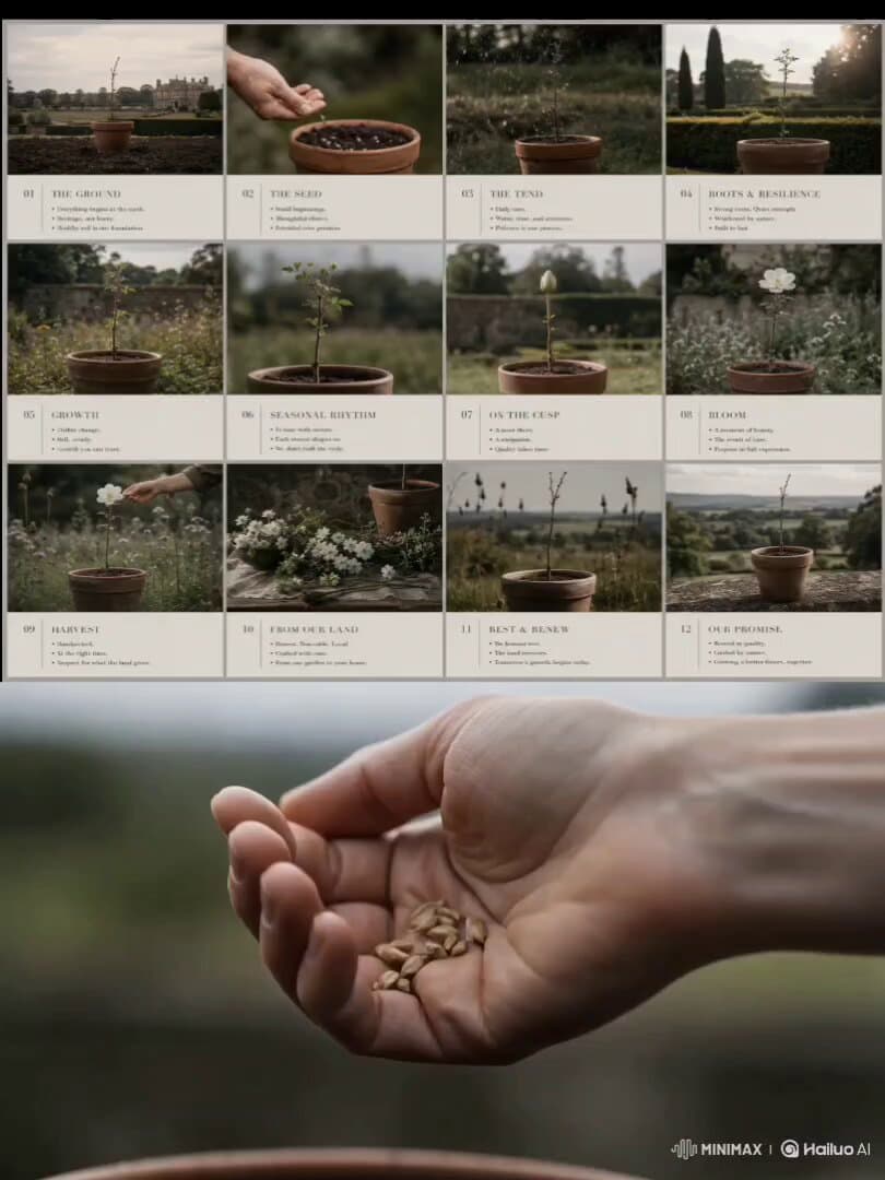 Luxury Garden Growth Animation