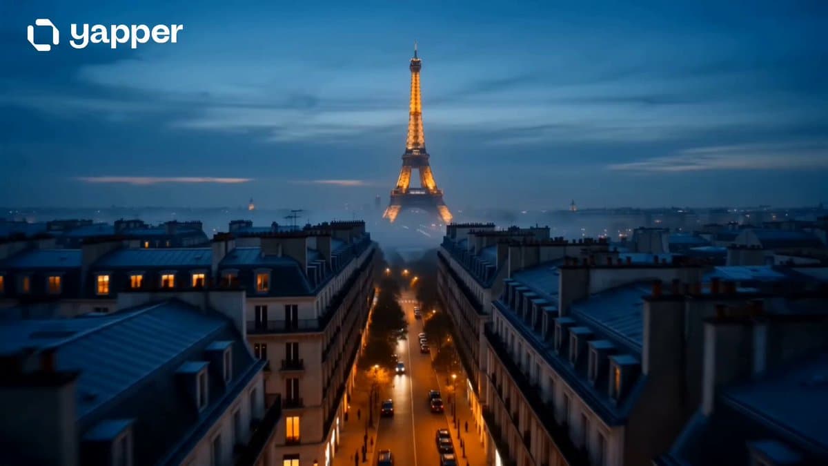 Cinematic Paris Travel Sequence