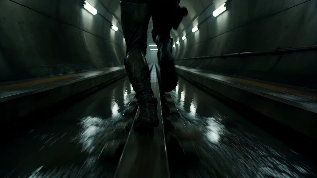 Dystopian Urban Explorer Underground Chase
