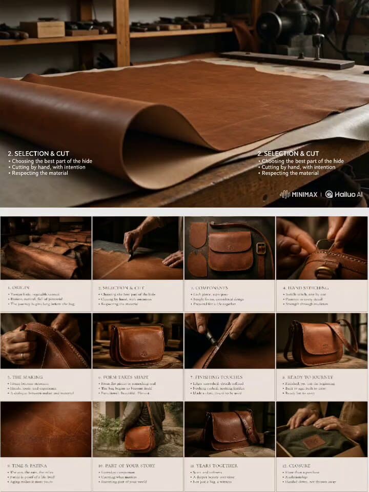 Luxury Leather Goods Animation