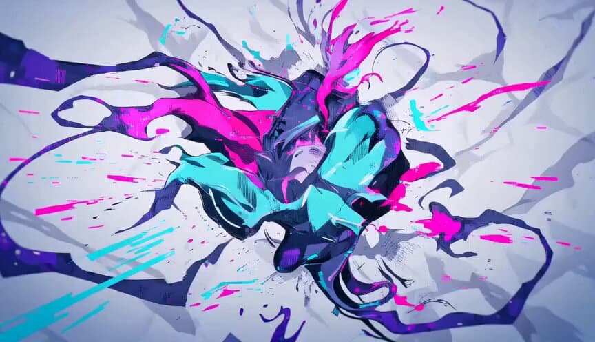 Abstract Glitch Art Animation