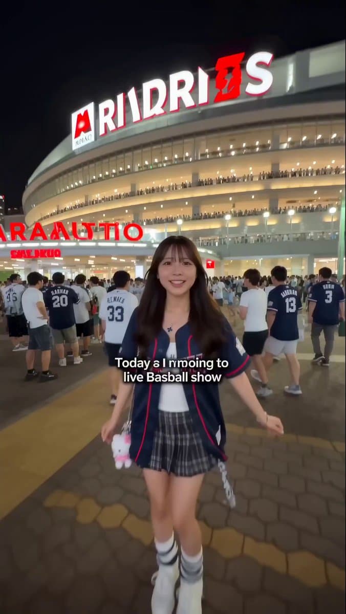 Japanese Stadium Influencer Vlog