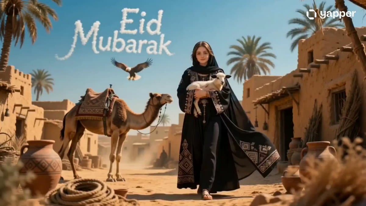 Desert Eid Mubarak Lamb