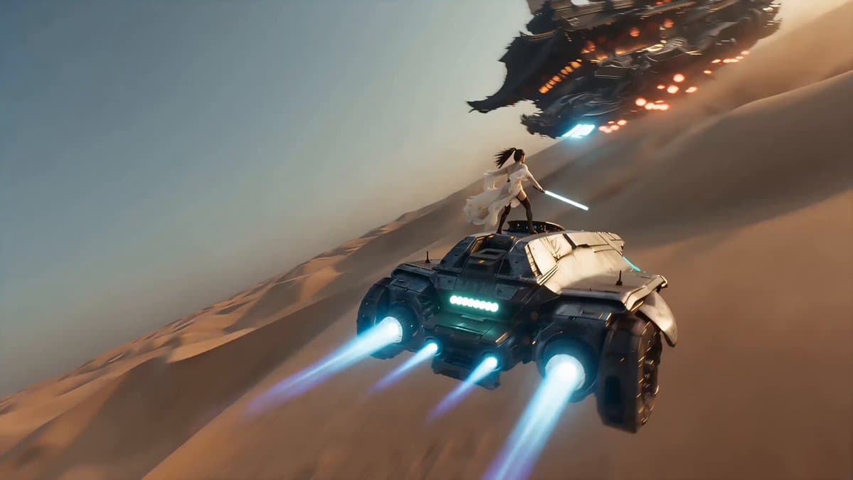 Handheld iPhone Style Sci-Fi Aerial Battle