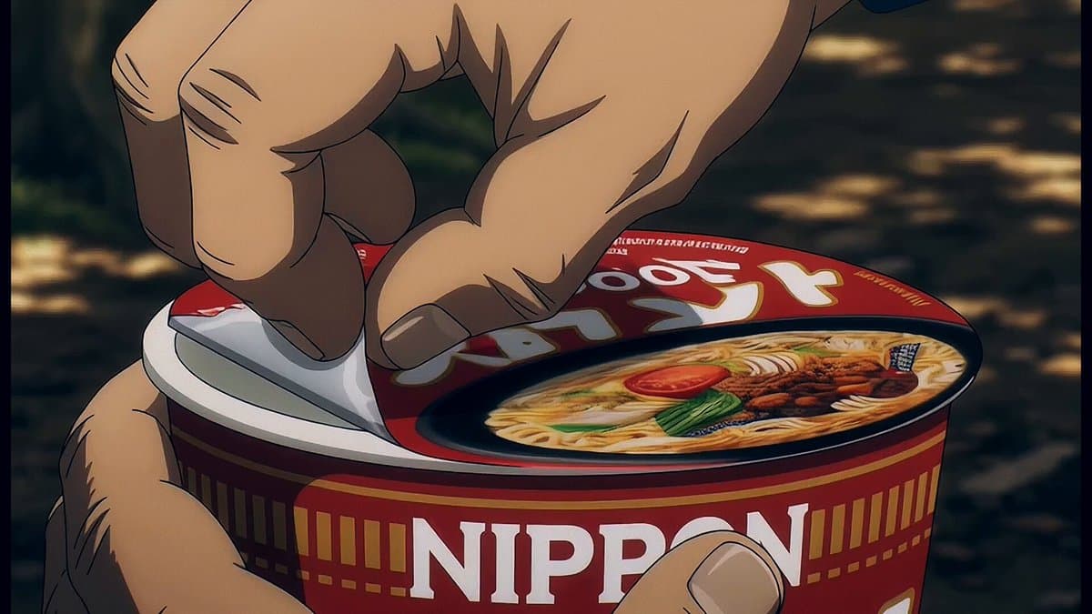Forest Camping Cup Noodle Anime