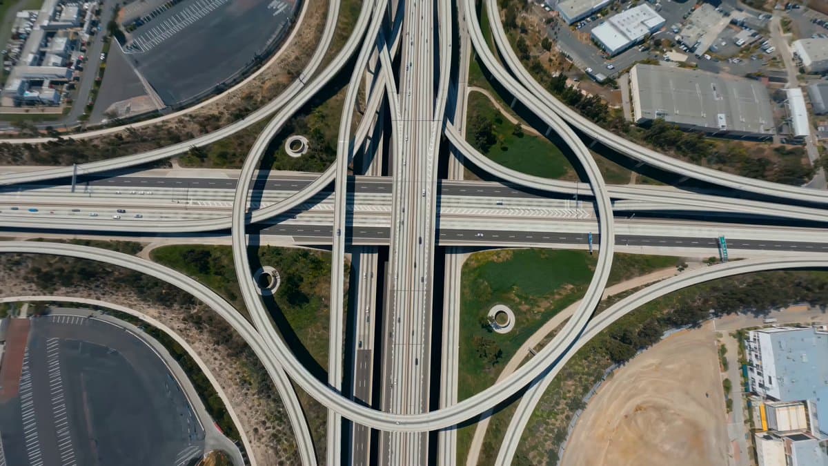 Bending Perspective Freeway Zoom