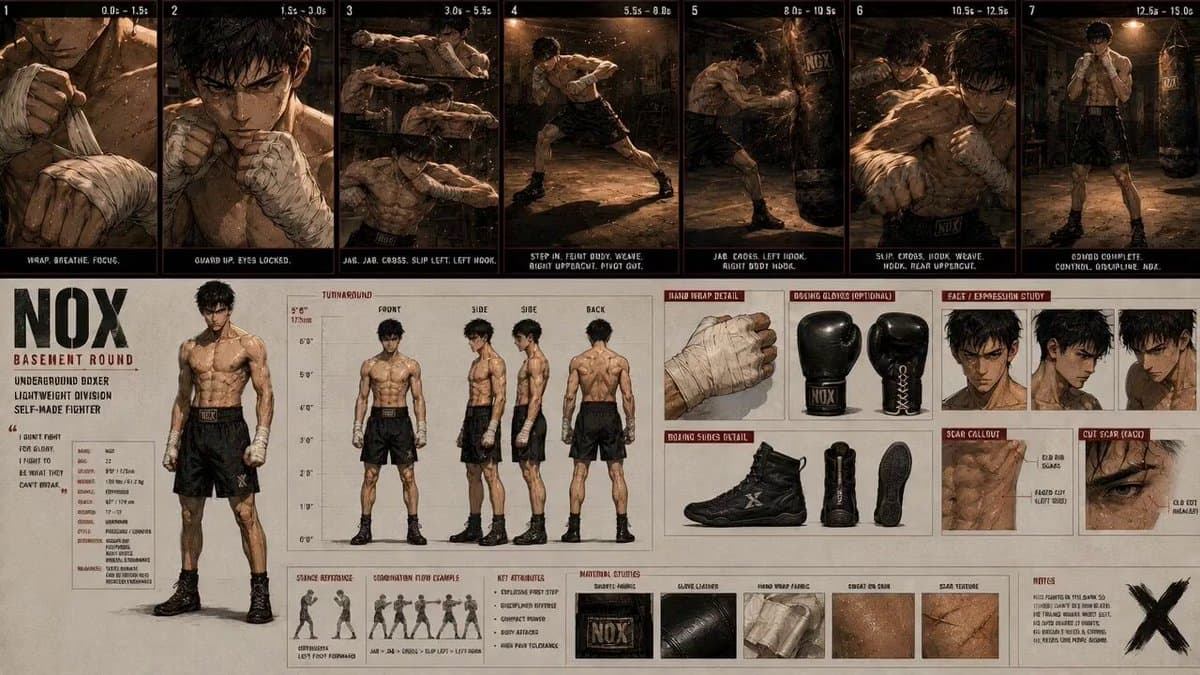 Boxing Gym Character Reference