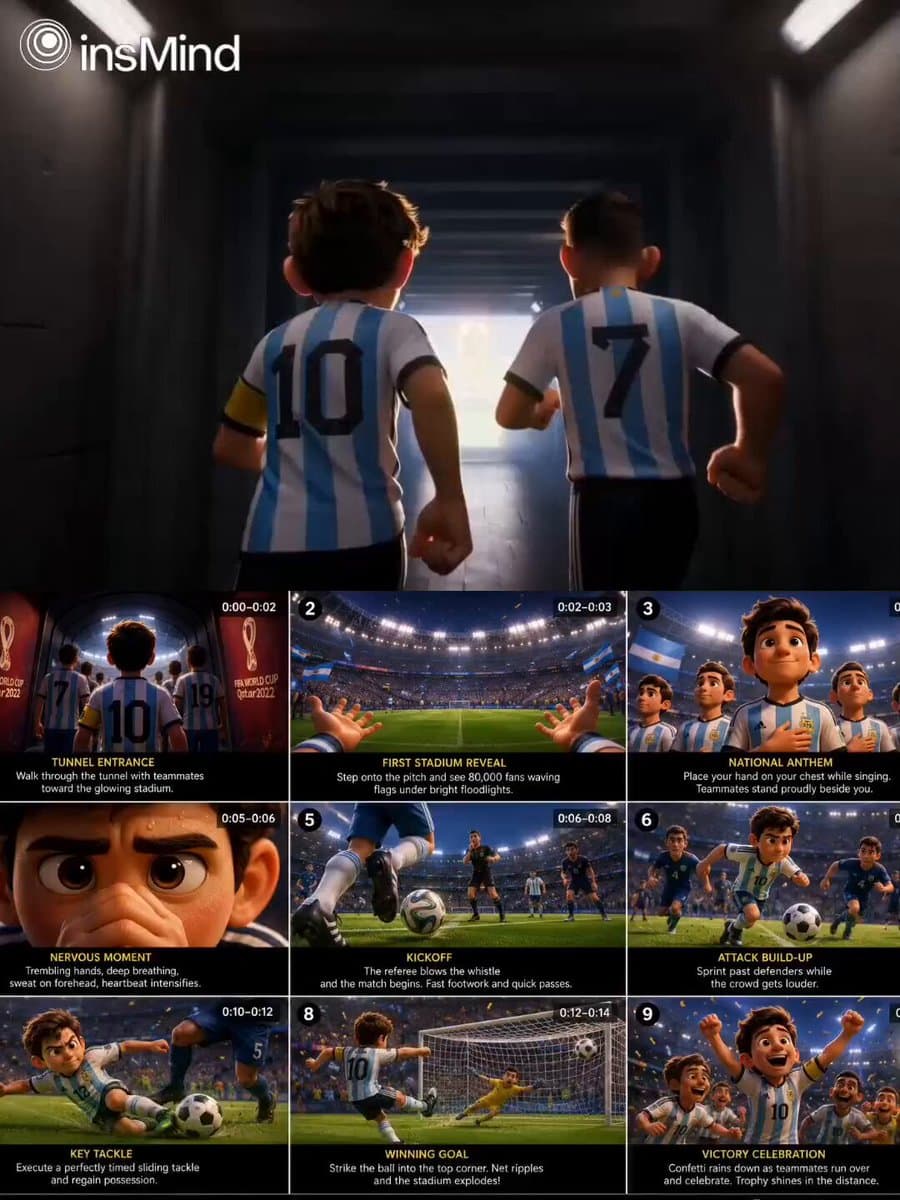Pixar-Style World Cup Final Video