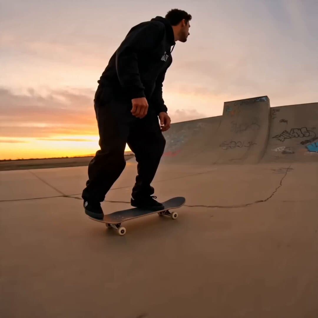 Skateboard Big Air Sunset Highlight