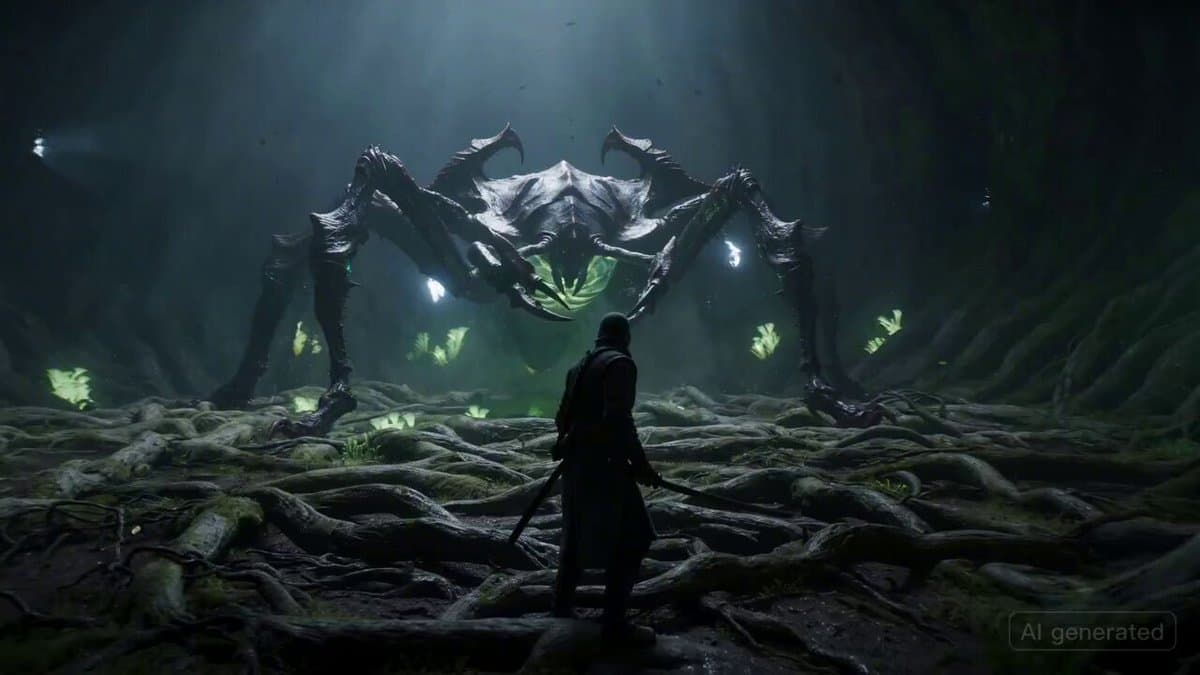 Surreal Ronin Action Scene