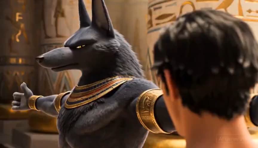 Egyptian God Anubis Animation Prompt
