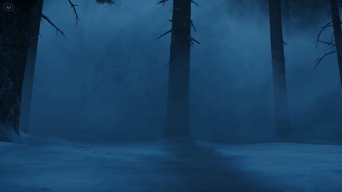 Dark Fantasy Frozen Wolf Hunt