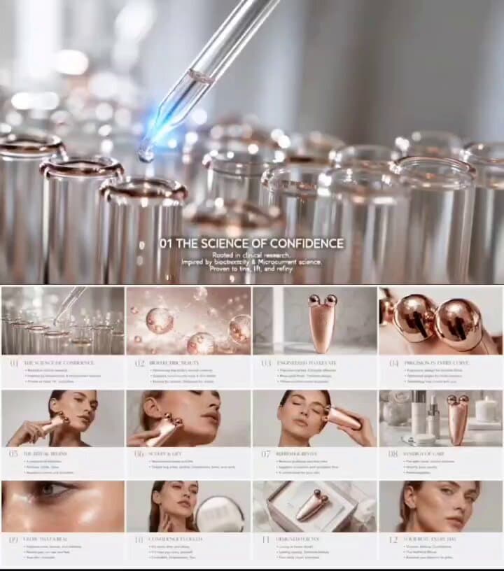 Luxury Skincare Pitch Deck Animation