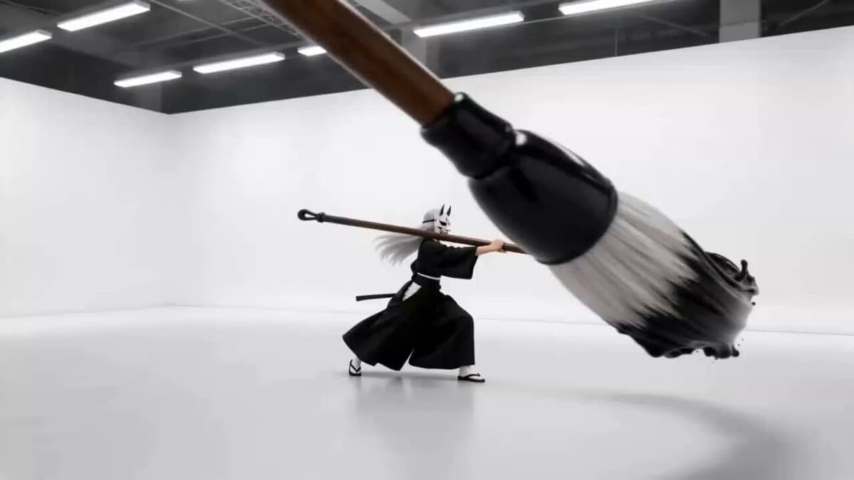 Sumi-e Samurai Ink Action Video