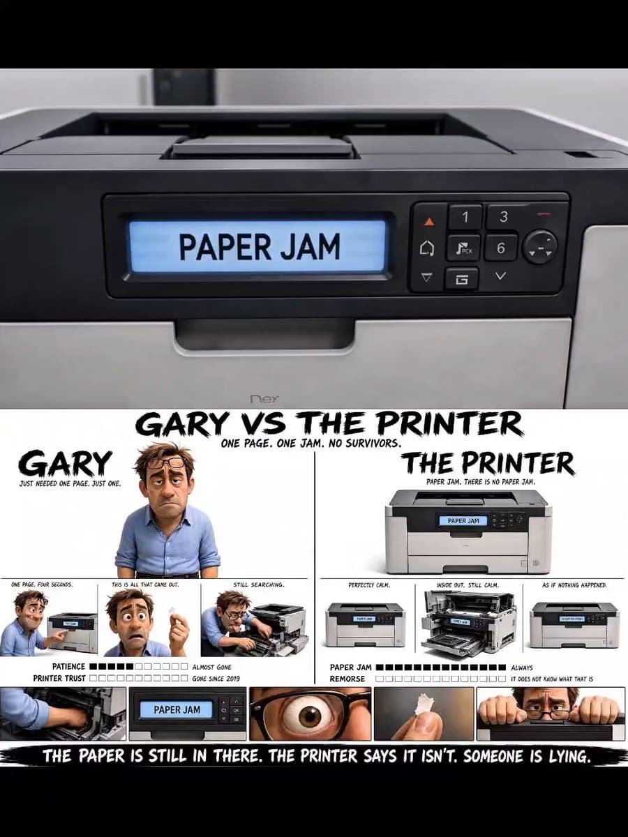 Office Copier Frustration Skit