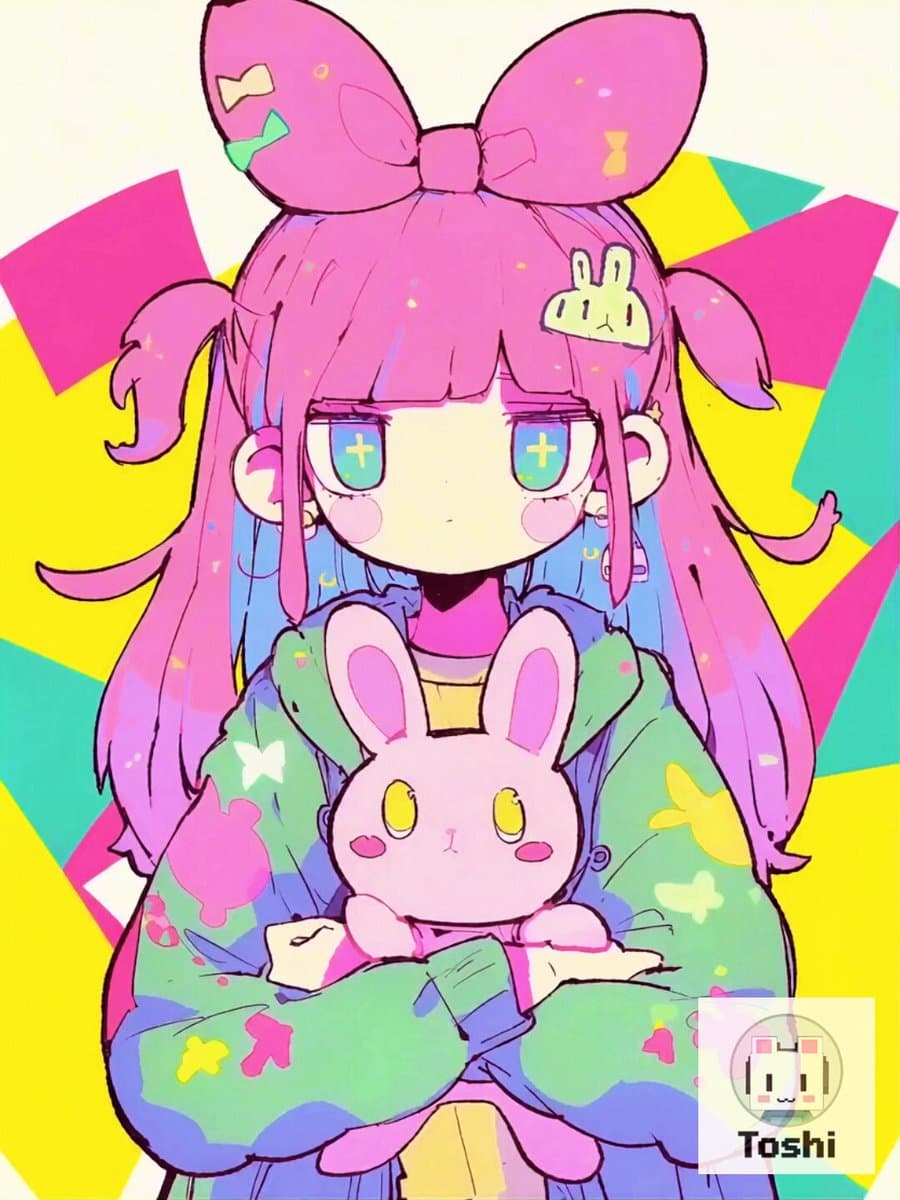 Anime Girl Meteor Magic Transformation
