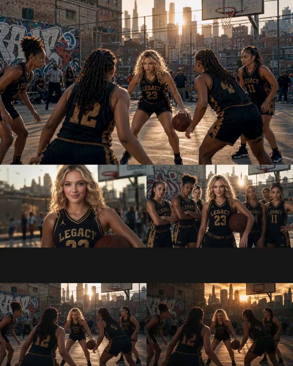 Cinematic Basketball Movie Sequence